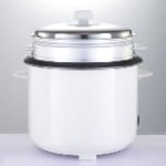 White Color Kenly Deluxe Cylinder Rice Cooker With Kitchen Appliances Model ZL34