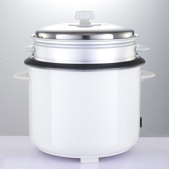 White Color Kenly Deluxe Cylinder Rice Cooker With Kitchen Appliances Model ZL34