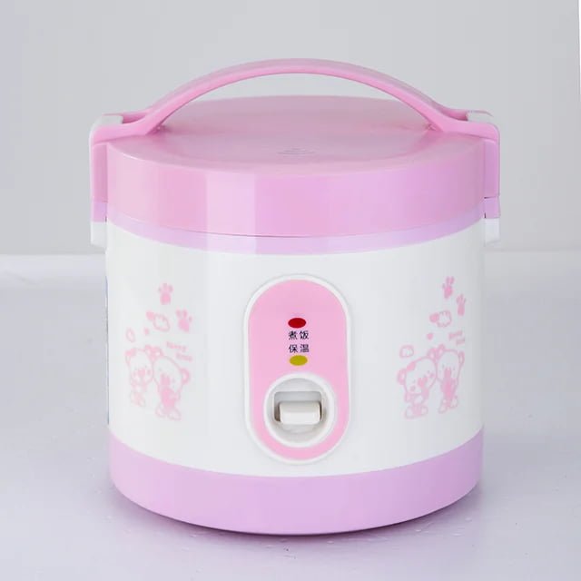 Mini plastic case rice cooker Household And Kitchen Appliances Pink Color Kenly Rice Cooker Model XS08