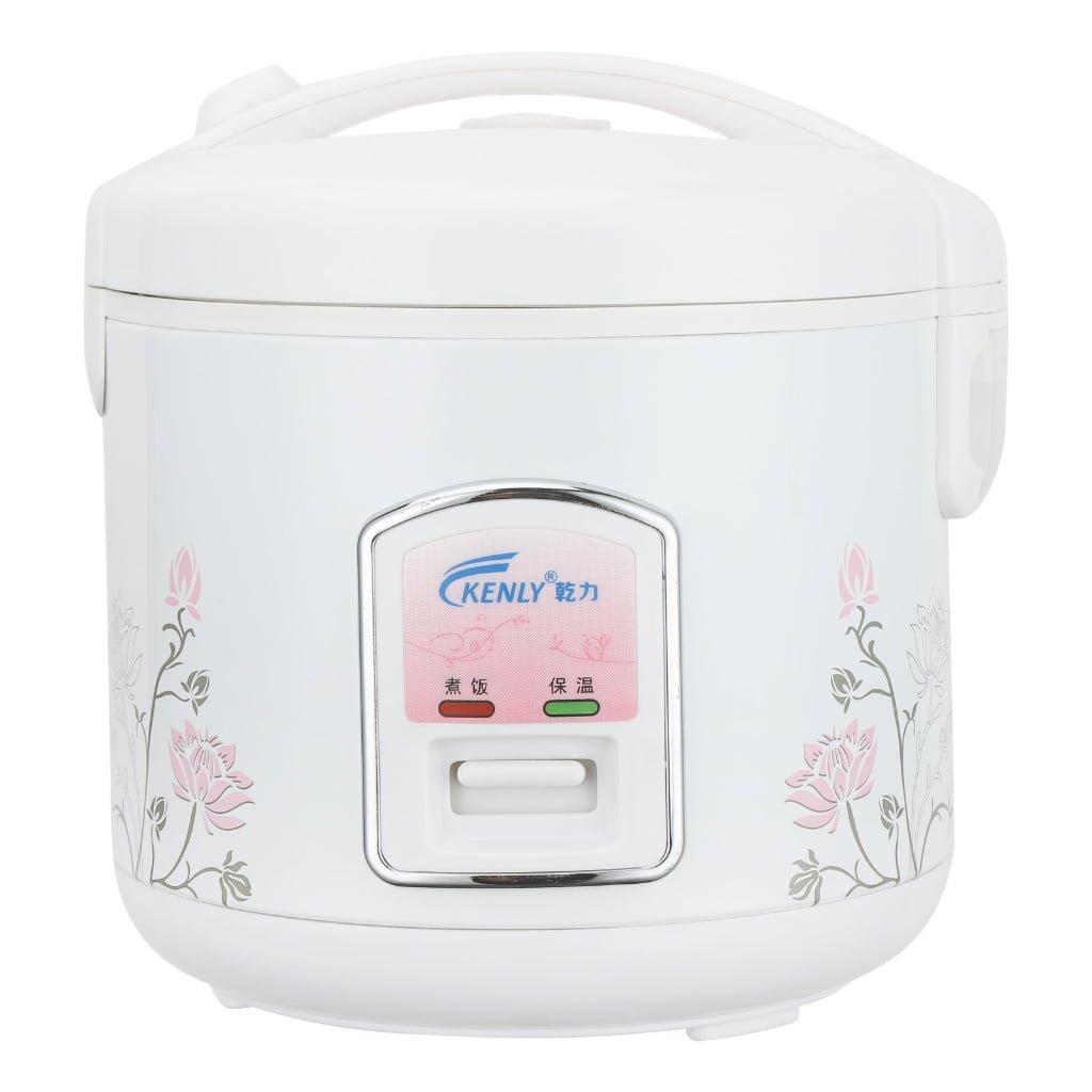 White and Pink Deluxe Rice Cooker with Kitchen Appliances strong heating Model X25