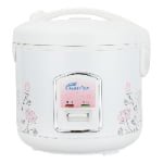 White and Pink Deluxe Rice Cooker with Kitchen Appliances strong heating Model X25