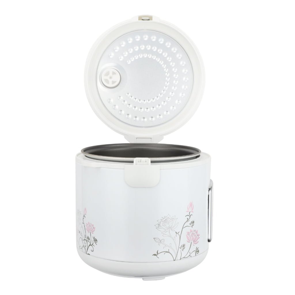 White and Pink Deluxe Rice Cooker with Kitchen Appliances strong heating Model X25