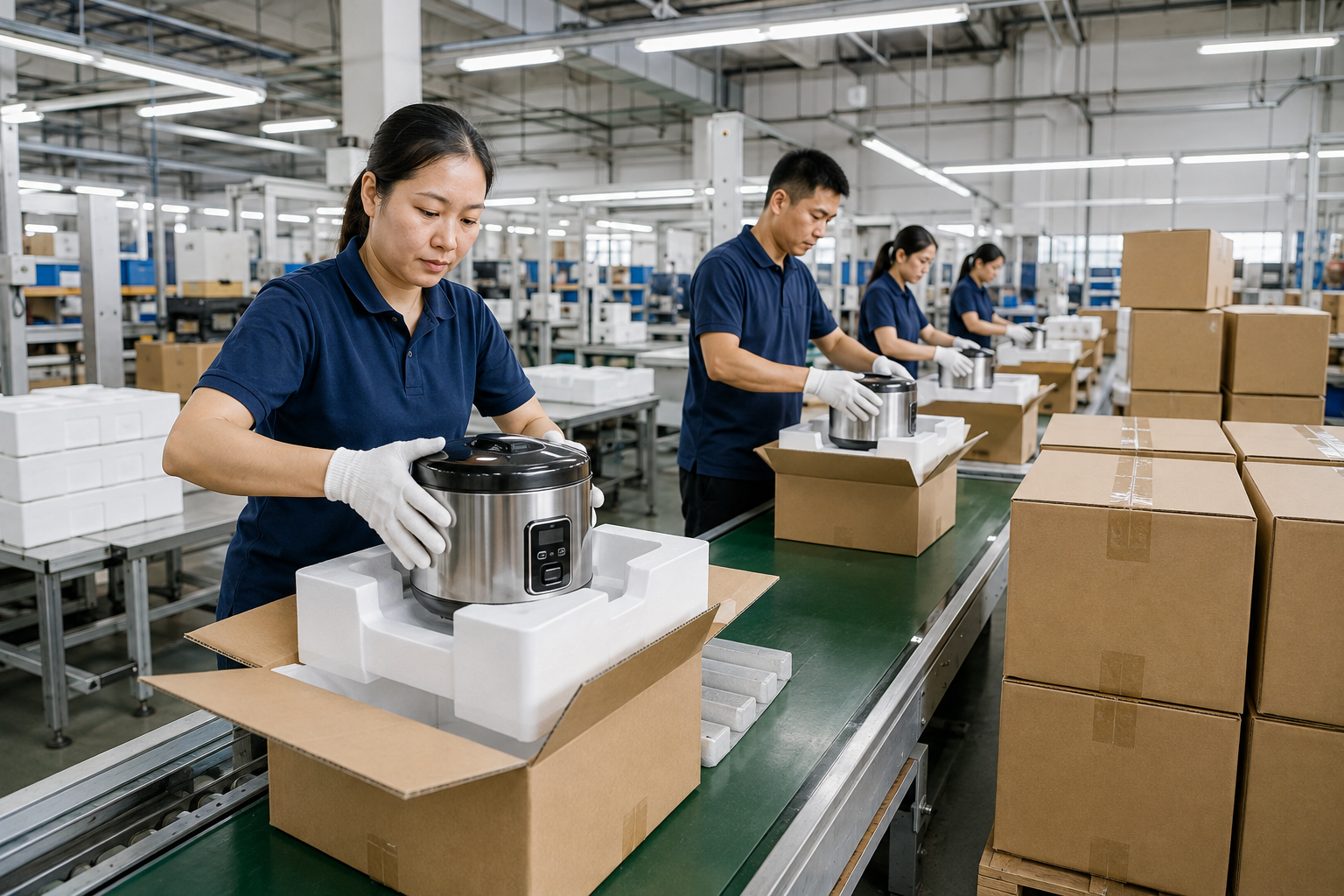 Rice cooker packaging components