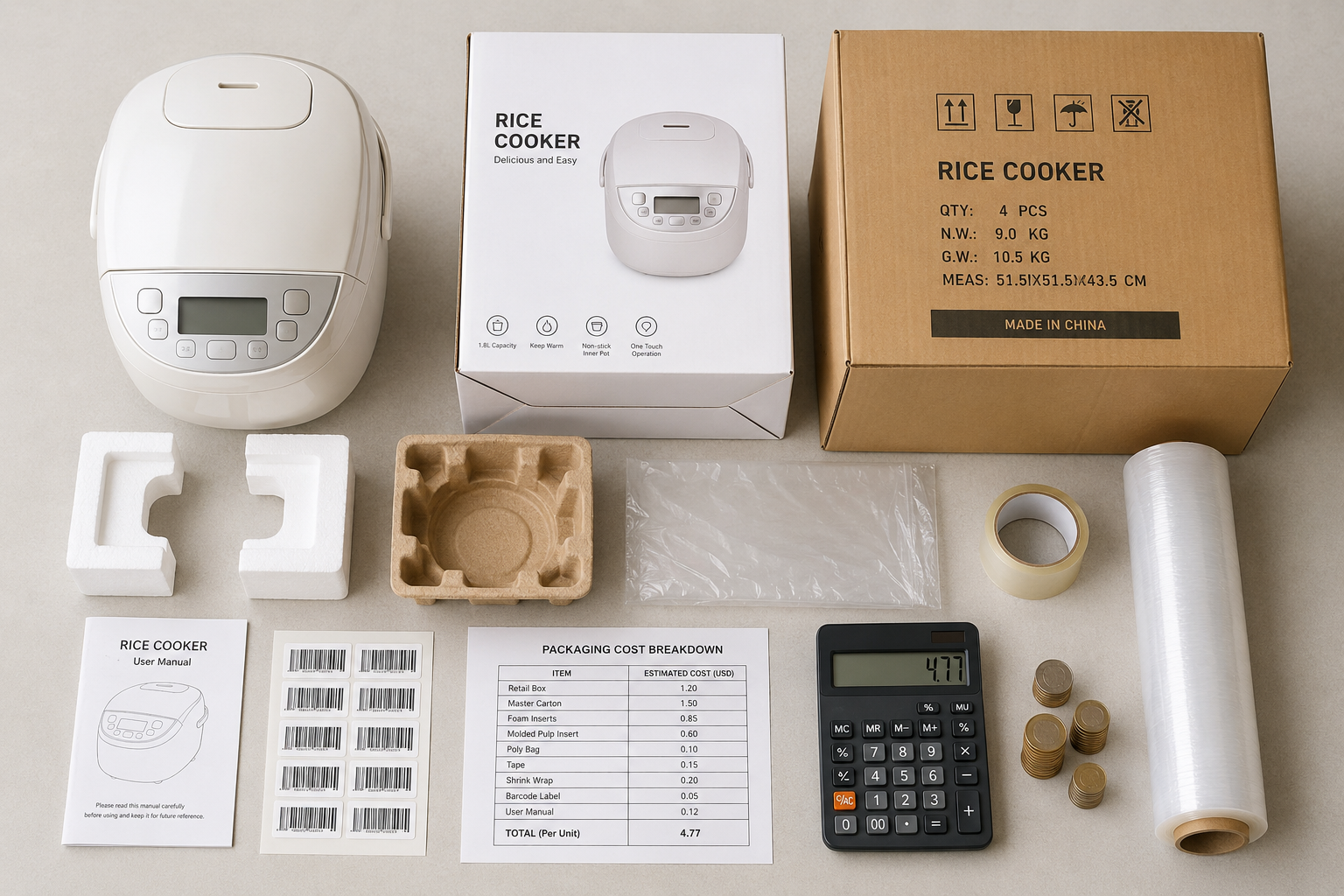 Rice cooker packaging requirements
