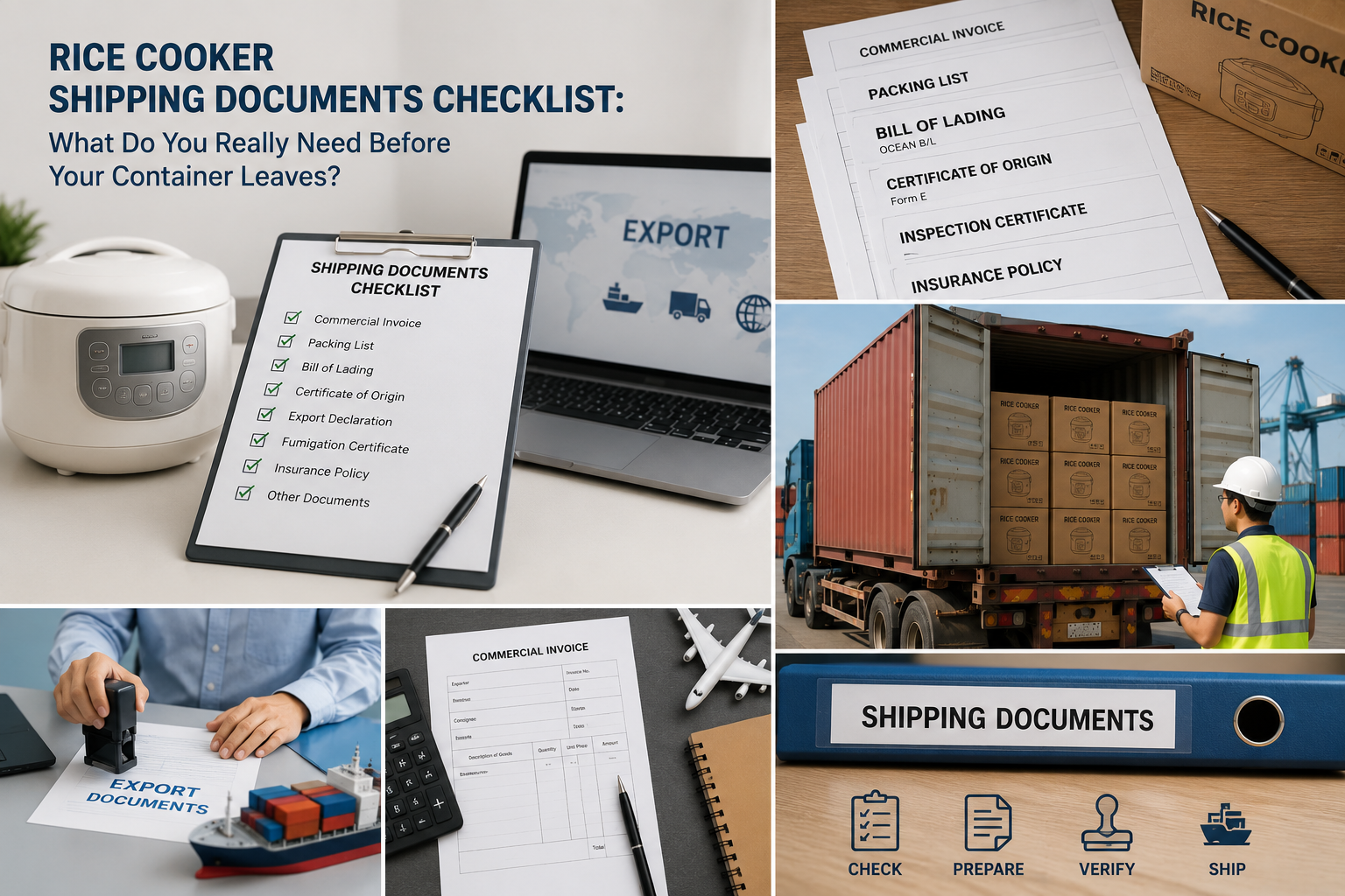 Three categories of shipping documents diagram