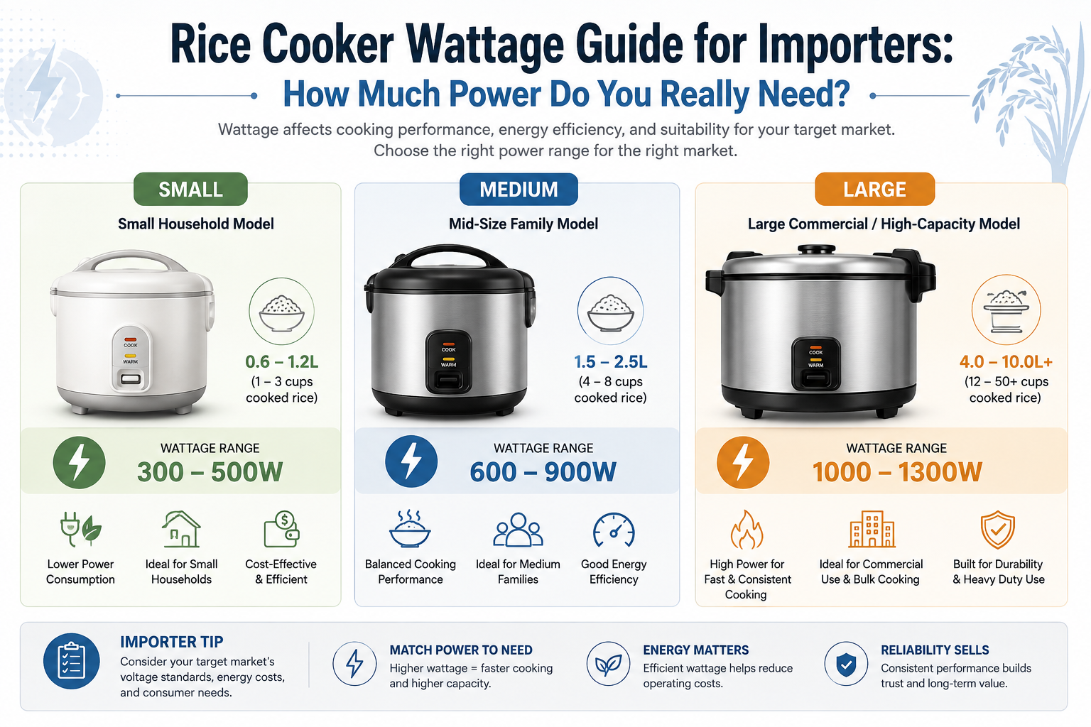 electrical grid compatibility map for rice cooker specifications