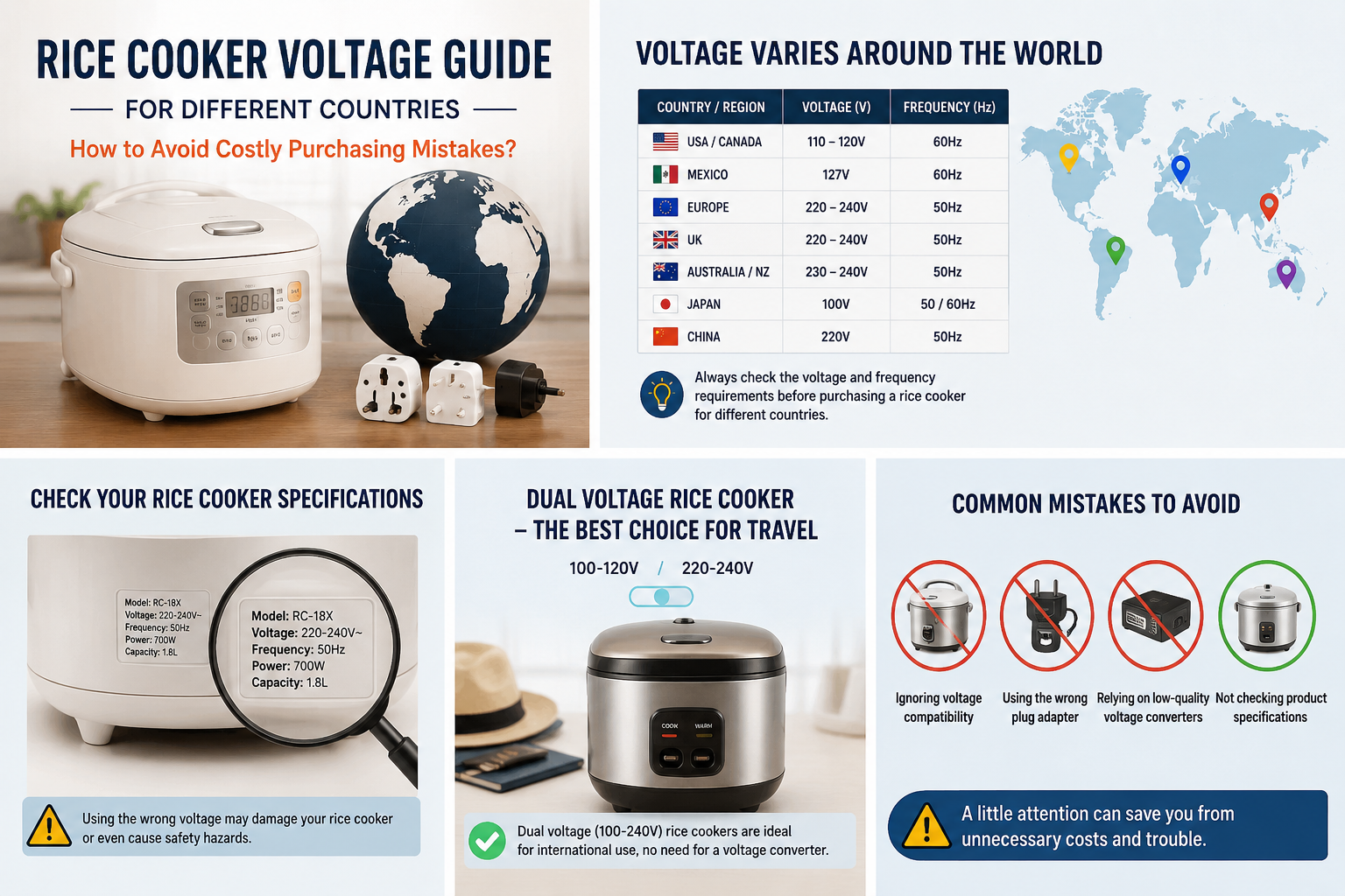 rice cooker voltage selection decision tree flowchart