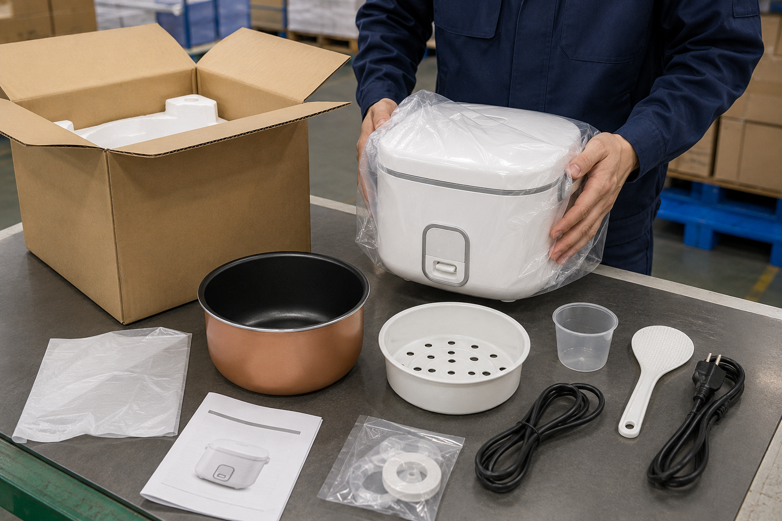 Rice cooker inner pot compatibility measurement points