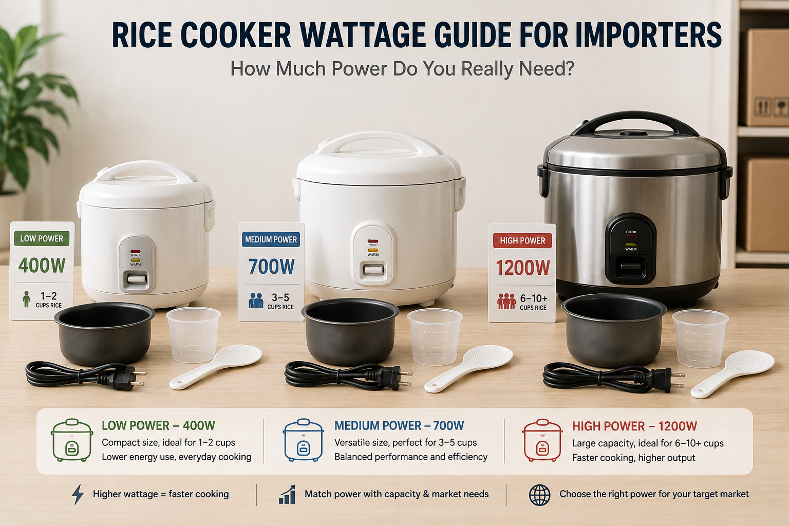 rice cooker power failure analysis showing underpowered versus overpowered issues