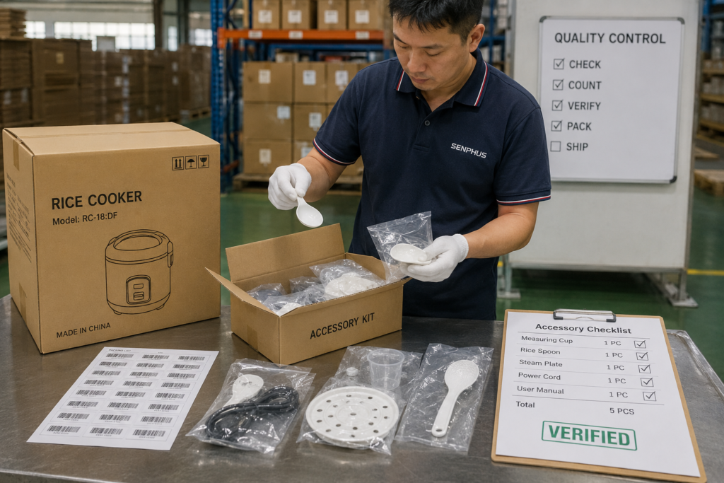 How Should You Pack Rice Cooker Spare Parts to Avoid Missing Items During Shipment?